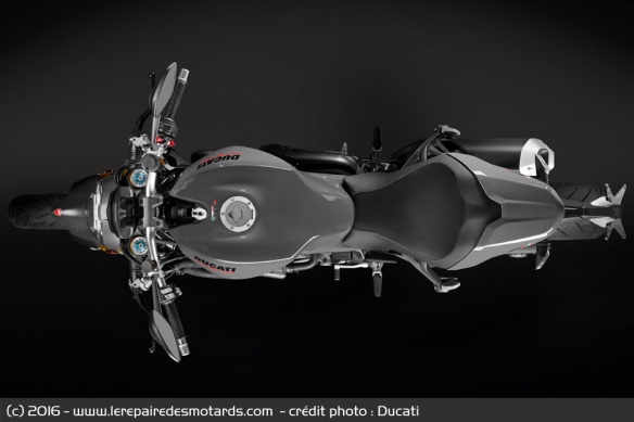 Le Monster 1200 S conserve sa plastique habituelle