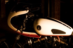 La tête de fourche de la Iron de Harley Limoges