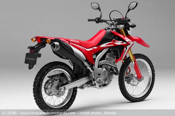 Honda CRF250 L partage la même base que la Rally