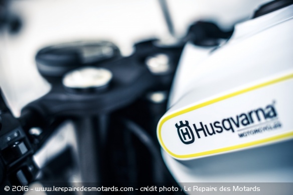 Husqvarna 401 Vitpilen, design du réservoir
