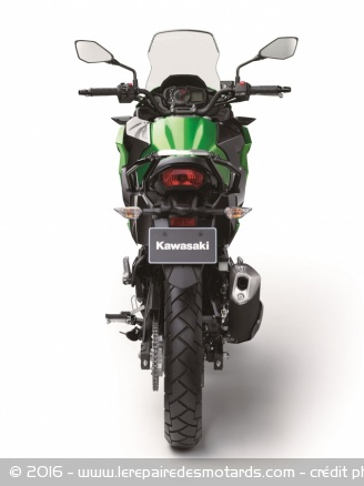 Kawasaki Versys X-300, vue de l'arrière
