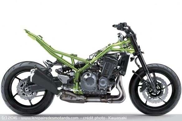 Le nouveau cadre de la Kawasaki Z900