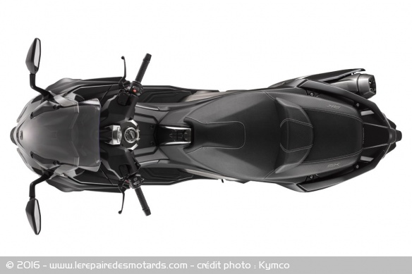 Kymco annonce une répartition des masses proche du 50/50 Kymco annonce une répartition des masses proche du 50/50