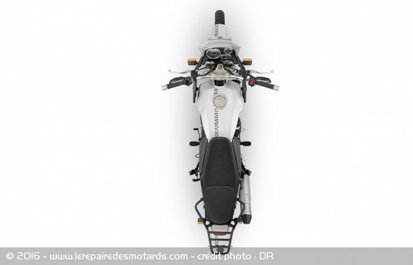 Royal Enfield Himalayan : vue du dessus