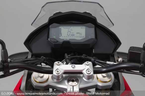 L'instrumentation de la BMW G310 GS