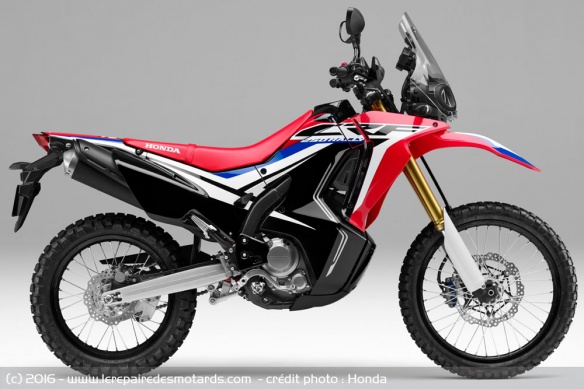 Le trail reprend les couleurs du HRC