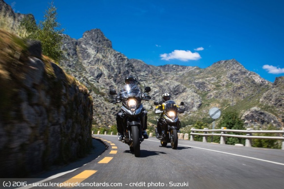 Les V-Strom 650 et XT sur route