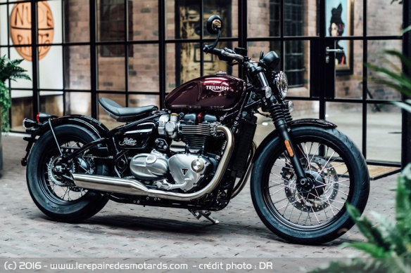 Triumph Bobber avec selle monoplace