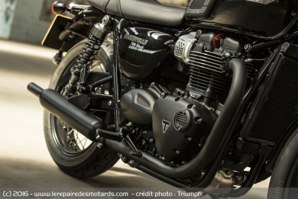 Moteur de la Triumph Bonneville T100 Black
