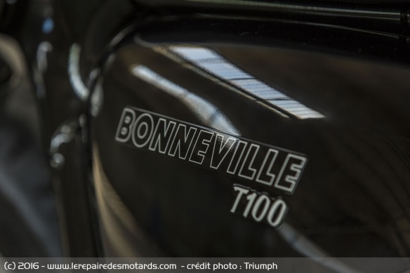 Cache de la Triumph Bonneville T100