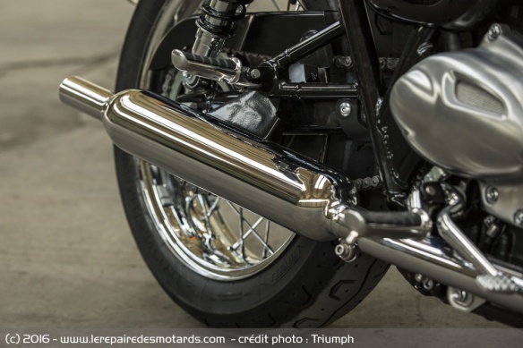 Silencieux de la Triumph Bonneville T100