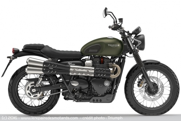 Triumph Street Scrambler kaki