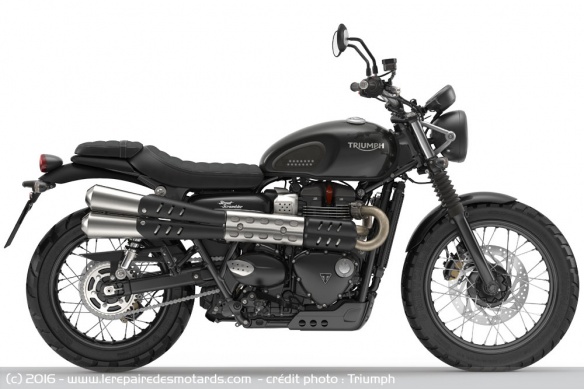 Triumph Street Scrambler noir
