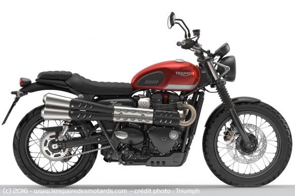 Triumph Street Scrambler rouge