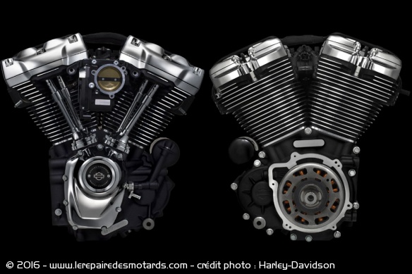 Le Milwaukee-Eight est décliné dans trois variations