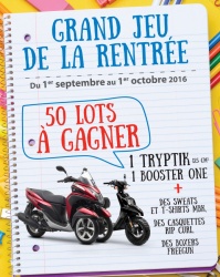 Promo et concours de rentrée chez MBK