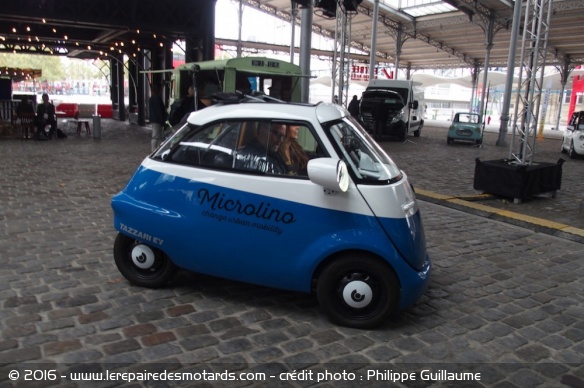 Salon Autonomy à la Villette, Microlino, BMW Isetta électrique