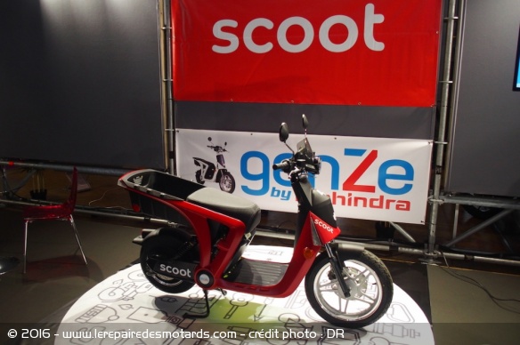 Salon Autonomy à la Villette, scooter électrique Mahindra