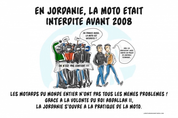 EnJordanie, la moto était interdite avant 2008
