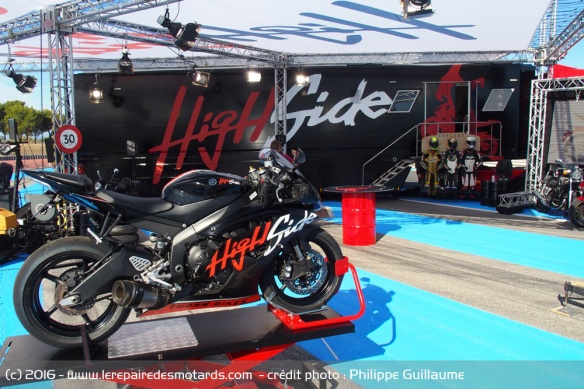 Yamaha R6 sur le plateau de High Side