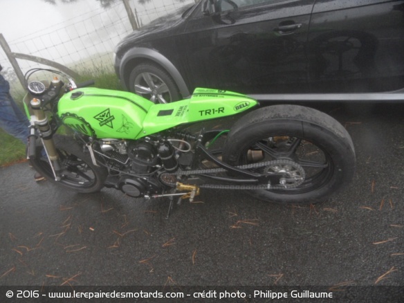 Yamaha Virago préparée pour la Punks Peak