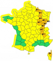 Verglas : 11 départements en vigilance orange