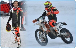 Benoit Treluyer en moto sur l'AMV cup à Super-Besse