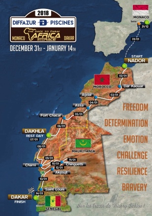 Parcours de l'Africa Eco Race