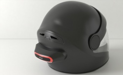casque avec feu stop connecté