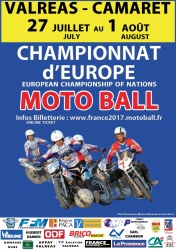 Le Motoball français à l'échauffement