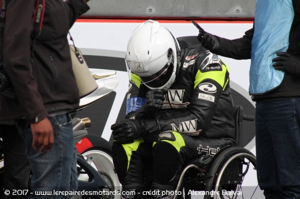 Handy Race : concentration avant le départ pour Talan Skeels Piggins