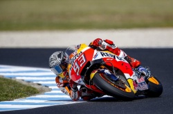 Marquez mène le test de Phillip Island - crédit photo : Honda