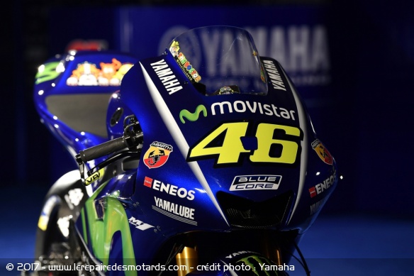 La YZR-M1 de Valentino Rossi