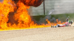 Spectaculaire crash Laverty