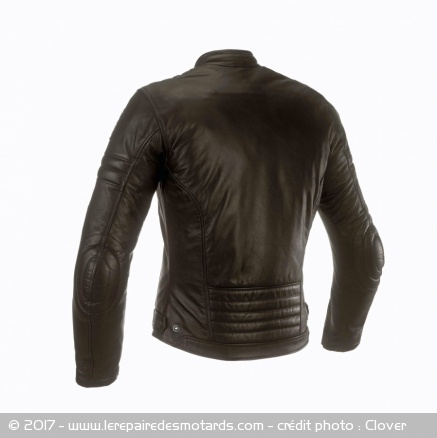Blouson cuir Clover Bullet Pro vu de dos