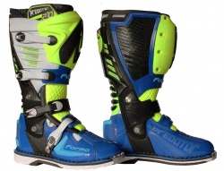 Bottes MX Forma Predator 2.0 bleue et jaune