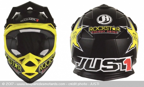 Casque cross Just1 J32 avant et arrière