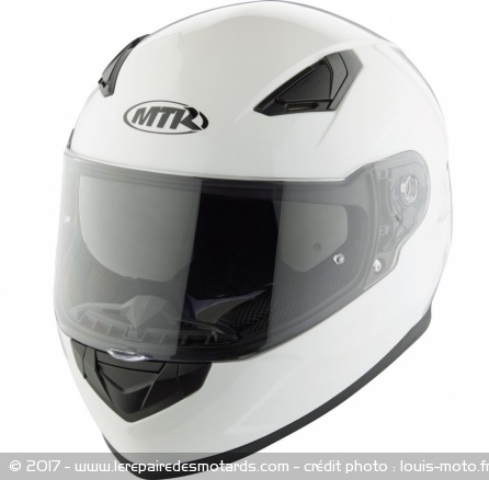 Casque intégral MTR S-12 blanc uni