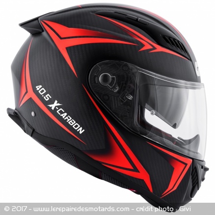 Casque intégral Givi X-Carbon 40.5 en rouge et noir