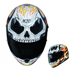 Casque intégral HJC FG-ST déco Ghost Rider