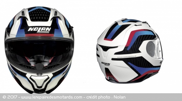 Casque intégral Nolan N87 Arkad face et côté