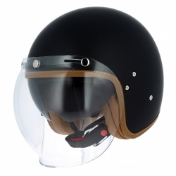 Casque jet Astone Vintage noir mat