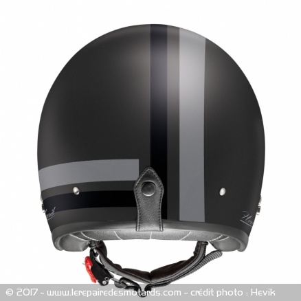 Casque jet Hevik HV27 Vintage en vue arrière
