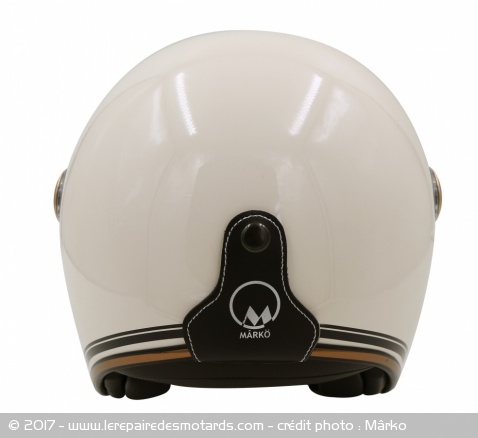 Casque jet Mârkö Boréal, vu de derrière