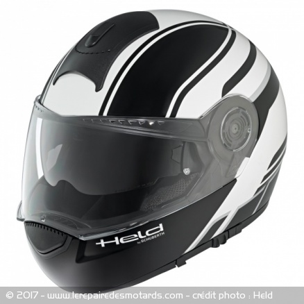 Casque Modulable Held H-C3 Trip noir et blanc
