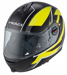 Casque modulable Held Turismo jaune et noir