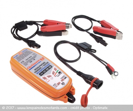 Chargeur Optimate DC-DC et ses câbles