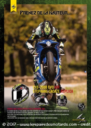 Scorpion Exo 2000 Evo Air Lacaze Replica, en wheeling