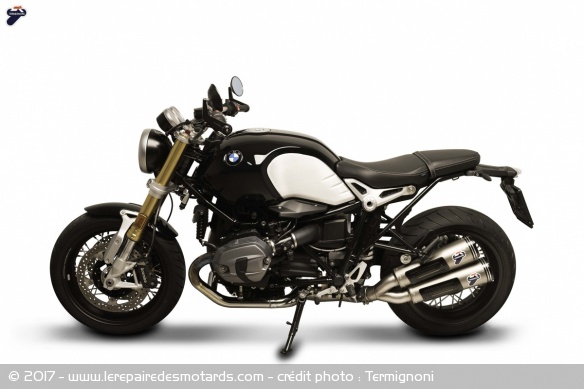 La BMW NineT équipée du silencieux