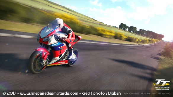 La Honda CBR prend le soleil